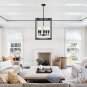 Industrial Cage Branch Chandelier Kitchen Island Restaurant Lighting Embedded Ceiling Lamp Pendant