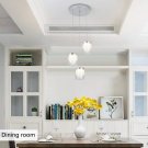 Flush Mounting Lamp Led Pendant Lamp Chrome Plated Transparent K9 Crystal Aluminum H10.2 X D23.6
