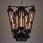 Industrial Steampunk Style Chandelier Vintage Pendant Light Loft Ceiling Fixture ForLamp (8 Heads)