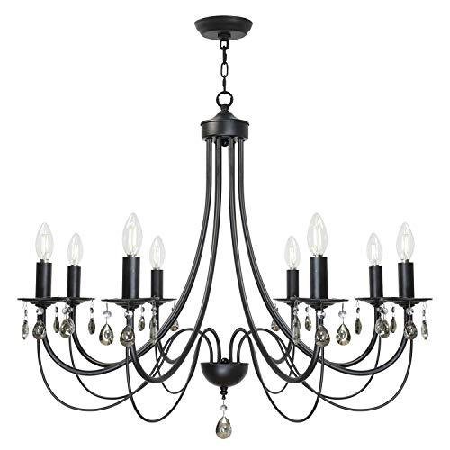 Crystal Chandelier Lighting Dining Room Lighting Fixtures Hanging 6 Lights Candle Pendant Light