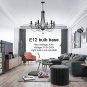 Crystal Chandelier Lighting Dining Room Lighting Fixtures Hanging 6 Lights Candle Pendant Light