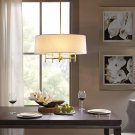 Madison Park Signature Presidio 5 Modern Chandeliers-Metal, Fabric Shade Pendant Ligthing