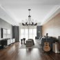 6-Light Chandeliers for Dining Room, Black Light Fixtures Ceiling Hanging Industrial Pendant Light