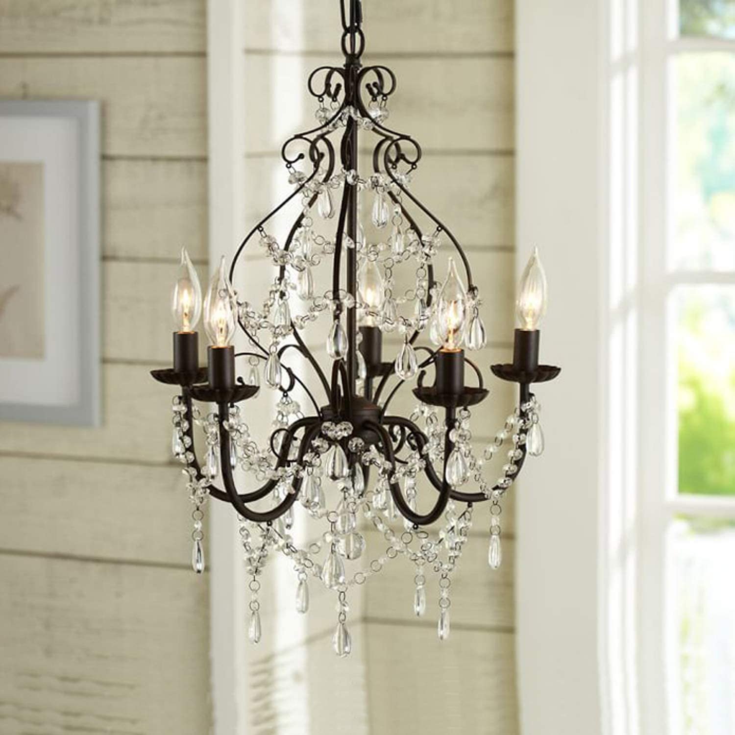 Aero Snail North American Country Style Crystal 5-Light Chandelier Lighting