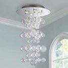 Saint Mossi Modern Glass Raindrop Chandelier Lighting Flush Mount LED Ceiling Light