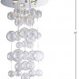 Saint Mossi Modern Glass Raindrop Chandelier Lighting Flush Mount LED Ceiling Light