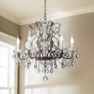 Saint Mossi Modern K9 Crystal Raindrop Chandelier Lighting Flush Mount LED Ceiling Light