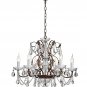 Saint Mossi Modern K9 Crystal Raindrop Chandelier Lighting Flush Mount LED Ceiling Light