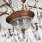 Saint Mossi Modern K9 Crystal Raindrop Chandelier Lighting Flush Mount LED Ceiling Light