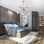 10 Lights Chandeliers Brass  Light Chandelier Industrial Pendant Lighting Semi Flush Mount