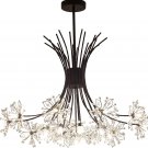 Garwarm Modern Firework Chandeliers,Crystal Dandelion Chandelier Pendant Lighting ,13-Light,Black