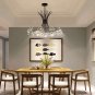 Garwarm Modern Firework Chandeliers,Crystal Dandelion Chandelier Pendant Lighting ,13-Light,Black