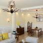 8-Light Vintage Crystal Lights LED Light Crystal Ceiling Light Fixtures Chandeliers Lighting