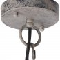 Metal and Circular Wood Bead 3 Lights Retro Vintage Industrial Rustic Ceiling Lamp Light