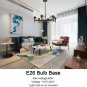 VINLUZ Sputnik Chandelier Semi-ceiling Lamp, Bronze