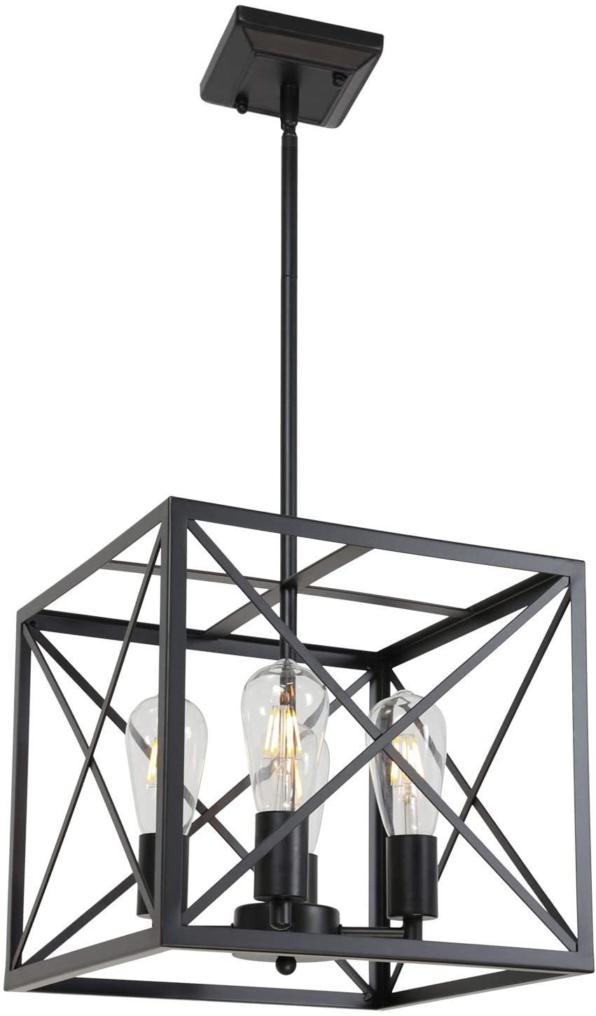 Melucee industrial cross box lantern Pendant
