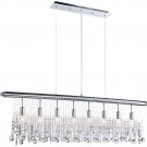 Crystal Linear Rain Drop Chandelier Lighting Ceiling Lamp LED Ceiling Lamp Pendant Lamp