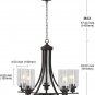 Bonlicht Sputnik Chandelier Brushed Nickel Medieval Modern Chandelier Lamp, Oil Bronze