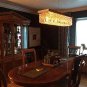 Modern Rainproof Pendant Rectangular Transparent K9 Crystal Pendant Lamp 8 Lamps