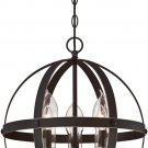 Westinghouse Lighting Three-Light Chandelier, Oil Rubbed Bronze Finish