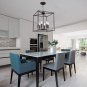 Chandelier Lighting Farmhouse Light,6 Lights Oil Rubbed Bronze Metal Cage Pendant Lighting Fixtures