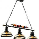 Industrial Retro Pendant Metal Globe Sunshade Chandelier Chandelier with Black Surface 6 Lights
