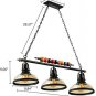 Industrial Retro Pendant Metal Globe Sunshade Chandelier Chandelier with Black Surface 6 Lights