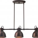 Tone Beam Emmons Triple Ceiling Mount Pendant Lighting Chandelier with Light Bulbs Oil-Rubbed Bronze