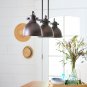Tone Beam Emmons Triple Ceiling Mount Pendant Lighting Chandelier with Light Bulbs Oil-Rubbed Bronze