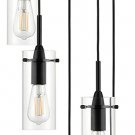 Multi Pendant Lighting for Kitchen Island Black Chandelier Cluster Pendant 5 Light Fixture