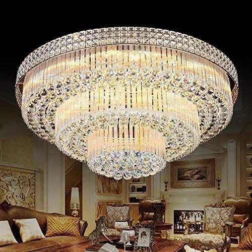 KALRI Modern K9 Crystal Chandelier LED Ceiling Light Fixture Pendant Lamp for Living Room Bar Shop