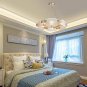 TZOE Crystal Pendant Light Modern Chandelier 6-Light Round Chandeliers Crystal Chandelier