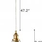Modern Brass Clear Glass Pendant Lights 3 Pack Kitchen Island Lighting Gold Finish Hanging Lighting