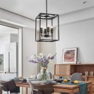 Industrial Foyer Cage Chandelier Modern Kitchen Island Restaurant Lighting Embedded Ceiling Lamp