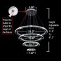 MEEROSEE Crystal Chandelier Modern Ceiling Chandelier