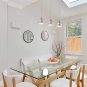 E26 Droplight Electroplated Chrome Plated Glass Dome Lamp Non-dimmable Hanging Kitchen Lights