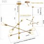 6 chandeliers, medieval chandelier, ceiling lamp, suitable for corridor bar kitchen restaurant