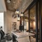 Unitary Brand Antique Black Shade Glass Jar Pendant Light Max 120W with 3 Lights Painted Finish