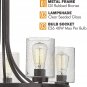 5-Light Wagon Wheel Chandelier Beionxii 26" Farmhouse Contemporary Large Pendant Chandelier Lighting