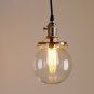 Pathson Island chandelier 3-light retro-style gloves transparent glass lampshade indoor chandeliers