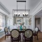 10 Lights Kitchen Island Pendant Lighting Black Industrial Chandelier for Kitchen Dining Room Bar