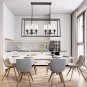 VINLUZ 6 Light Farmhouse Kitchen Island Lighting Oil Rubbed Bronze Dining Room Chandelier