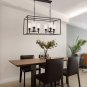 VINLUZ 6 Light Farmhouse Kitchen Island Lighting Oil Rubbed Bronze Dining Room Chandelier