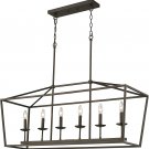 Emliviar 6-Light Kitchen Island Pendant Lighting, Island Light Fixtures in Oil Rubbed Bronze