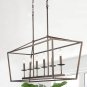 Emliviar 6-Light Kitchen Island Pendant Lighting, Island Light Fixtures in Oil Rubbed Bronze