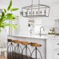 Emliviar 6-Light Kitchen Island Pendant Lighting, Island Light Fixtures in Oil Rubbed Bronze