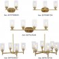 4 Light Metal Pendant Lighting Traditional Cylinder Ceiling Light with Clear Glass Shades Fixtures