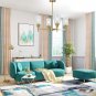 4 Light Metal Pendant Lighting Traditional Cylinder Ceiling Light with Clear Glass Shades Fixtures