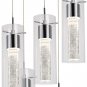 Hykolity 5-Light Pendant Ceiling Fixture, Integrated LED Kitchen Lighting