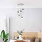 Hykolity 5-Light Pendant Ceiling Fixture, Integrated LED Kitchen Lighting
